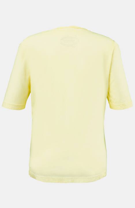 T-Shirt, gekräuselter Ausschnitt, cold dyed