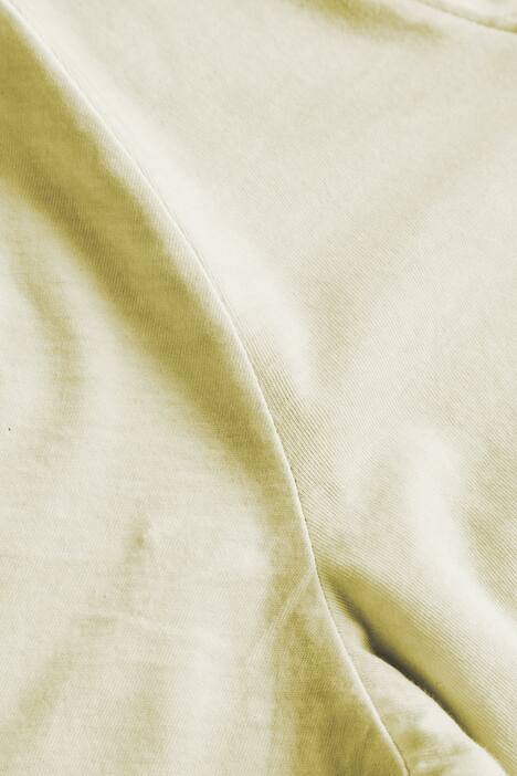T-Shirt, gekräuselter Ausschnitt, cold dyed