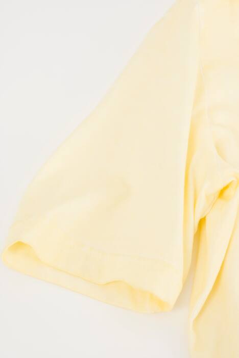 T-Shirt, gekräuselter Ausschnitt, cold dyed