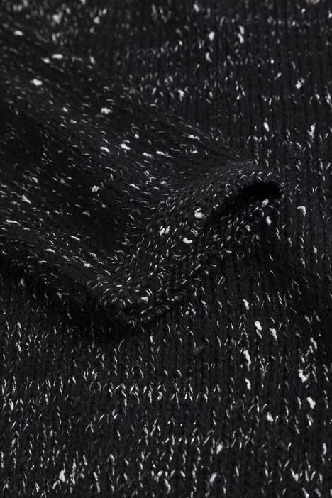 Pullover, Strick, silberner Metallic- Effekt