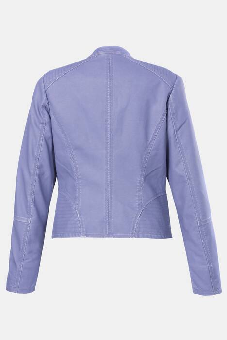 Bikerjacke, Stehkragen, Bikersteppung (Schulter)