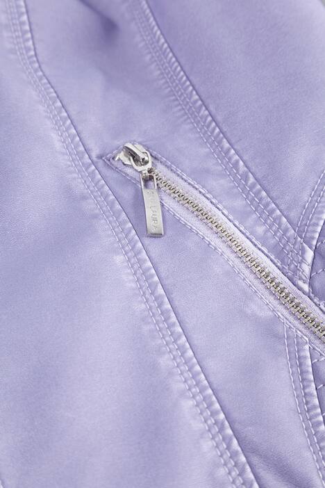 Bikerjacke, Stehkragen, Bikersteppung (Schulter)