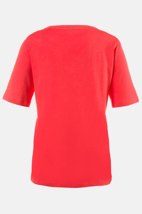 Shirt, lässiger Tunika-Ausschnitt, Halbarm