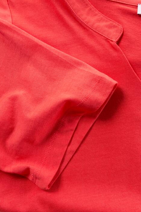 Shirt, lässiger Tunika-Ausschnitt, Halbarm