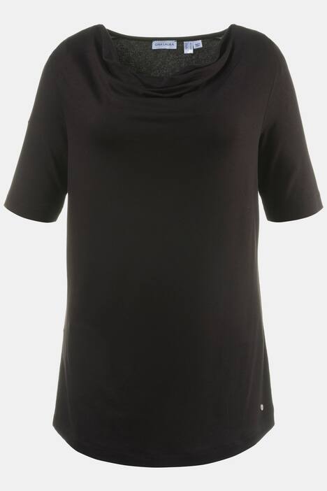 Shirt mit Wasserfall-Ausschnitt