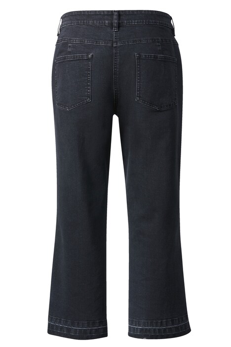 7/8-Jeans, Straight Fit, Fransensaum, 5-Pocket