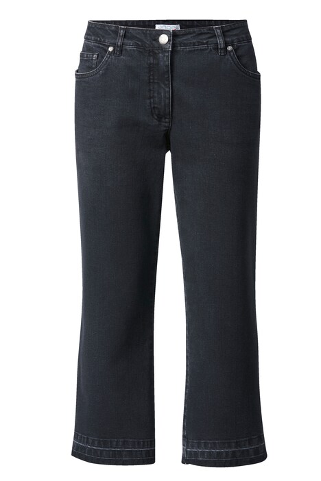 7/8-Jeans, Straight Fit, Fransensaum, 5-Pocket