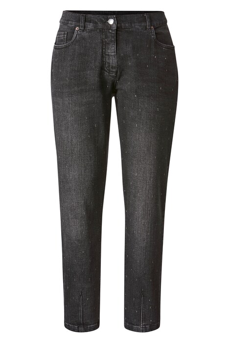 Jean 7/8 coupe Slim Fit à 5 poches avec strass