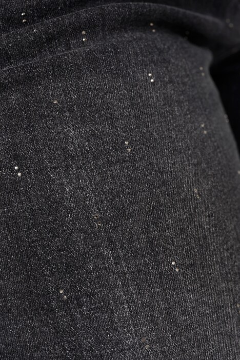 Jean 7/8 coupe Slim Fit à 5 poches avec strass