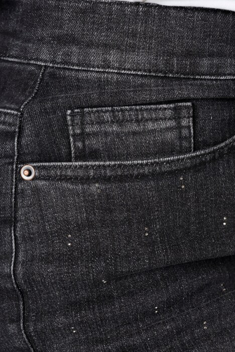 Jean 7/8 coupe Slim Fit à 5 poches avec strass