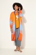 Vest, open model, blokstrepen, lange mouwen