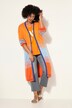 Vest, open model, blokstrepen, lange mouwen