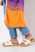 Cardigan aperto in maglia fine con righe e maniche lunghe