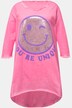 Longshirt, smiley, ronde hals, lange mouwen, afgeronde zoom
