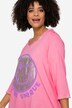 Longshirt, smiley, ronde hals, lange mouwen, afgeronde zoom