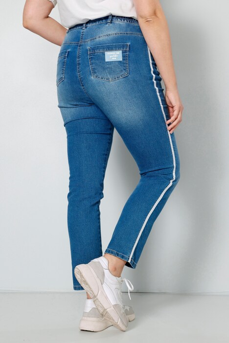 Jean coupe Slim Fit à 5 poches avec bande fantaisie