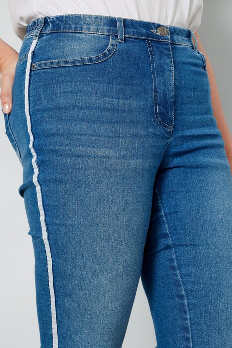 Jean coupe Slim Fit à 5 poches avec bande fantaisie