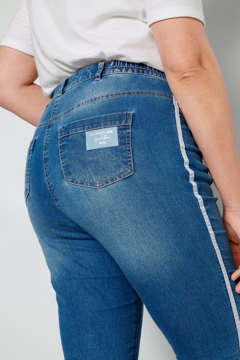 Jean coupe Slim Fit à 5 poches avec bande fantaisie