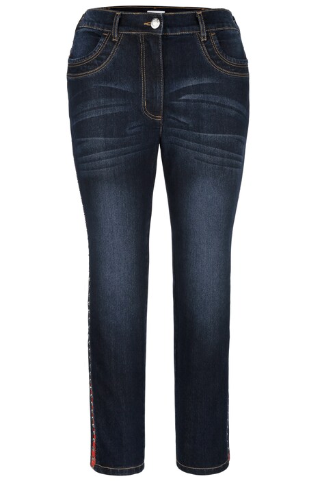 Jeans, Slim Fit, Ziernietenstreifen, 5-Pocket