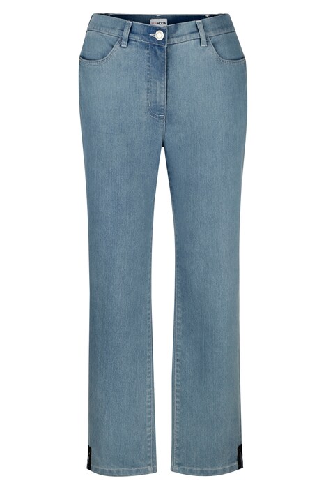 Jeans, Slim Fit, Saumschlitz, 5-Pocket