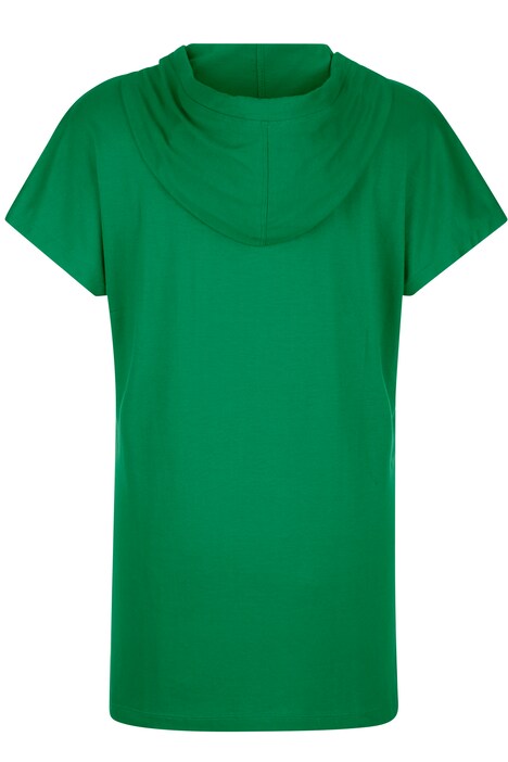 Longshirt, Kapuze, Schriftdruck, Halbarm