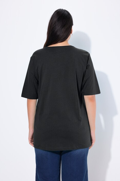 T-Shirt, Rundhalsausschnitt, Relaxed, Halbarm