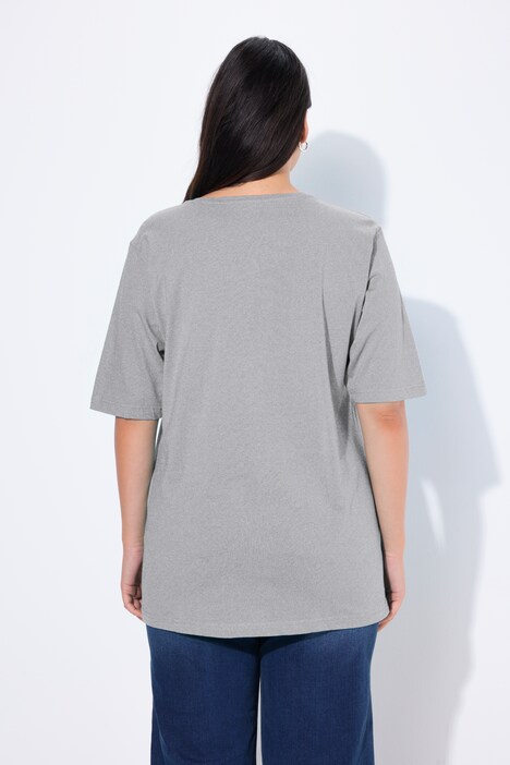 T-shirt coupe Relaxed Fit, col rond et manches courtes