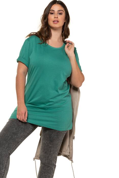 Basic-T-Shirt, Rundhalsausschnitt, Relaxed, Baumwolle