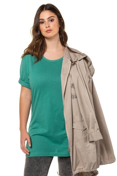 Basic-T-Shirt, Rundhalsausschnitt, Relaxed, Baumwolle