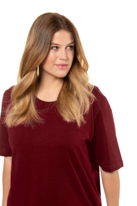 Basic-T-Shirt, Rundhalsausschnitt, Relaxed, Baumwolle