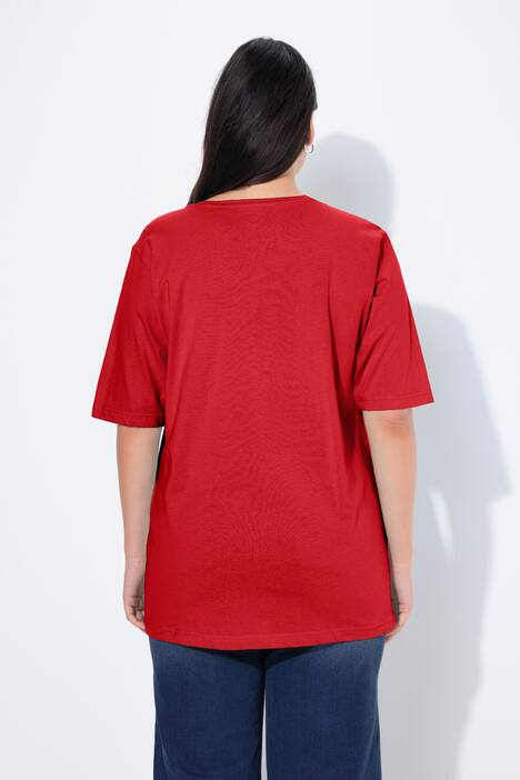 T-shirt, rund halsudskæring, relaxed, korte ærmer