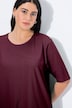 T-shirt, ronde hals, relaxed, korte mouw