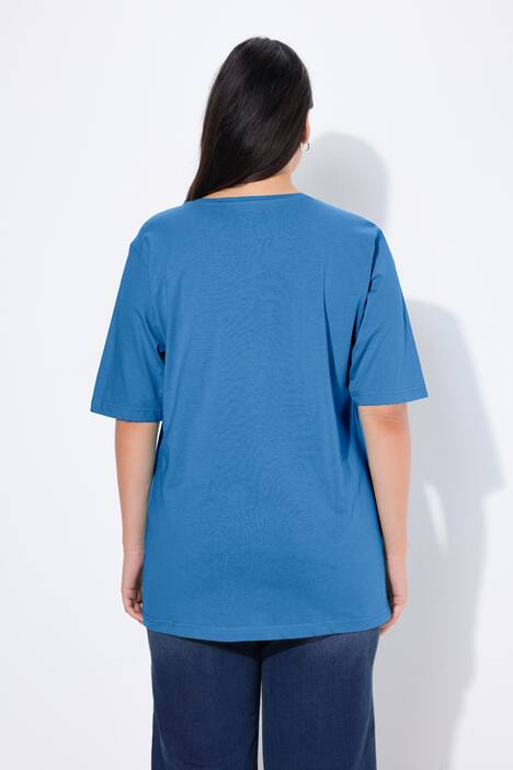 T-shirt, ronde hals, relaxed, korte mouw