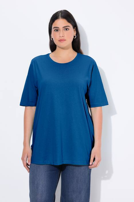 T-shirt, ronde hals, relaxed, korte mouw