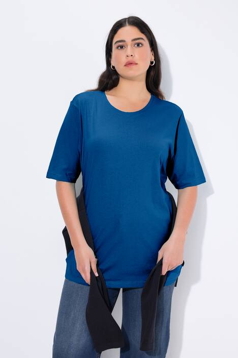 T-shirt, ronde hals, relaxed, korte mouw