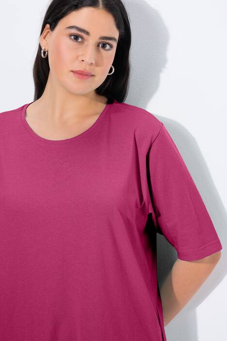 T-shirt, ronde hals, relaxed, korte mouw