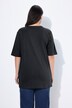 Camiseta, escote en V, holgada, media manga