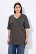 T-shirt coupe Relaxed Fit, décolleté en V et manches courtes