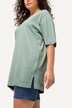 T-shirt, V-hals, relaxed, korte mouw