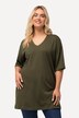T-shirt coupe Relaxed Fit, décolleté en V et manches courtes