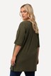 T-shirt coupe Relaxed Fit, décolleté en V et manches courtes