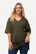 T-shirt coupe Relaxed Fit, décolleté en V et manches courtes