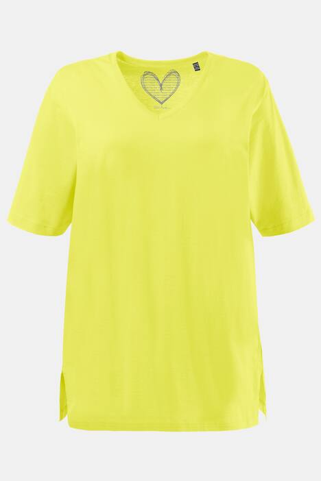 Relaxed Basic V-Neck Short Sleeve Cotton Tee