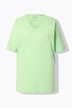 T-shirt, V-hals, relaxed, korte mouw