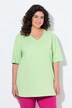 T-shirt, V-hals, relaxed, korte mouw