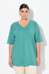T-shirt, V-hals, relaxed, korte mouw