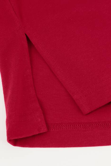basic topp, v-ringad, relaxed fit, halv ärm, bomull