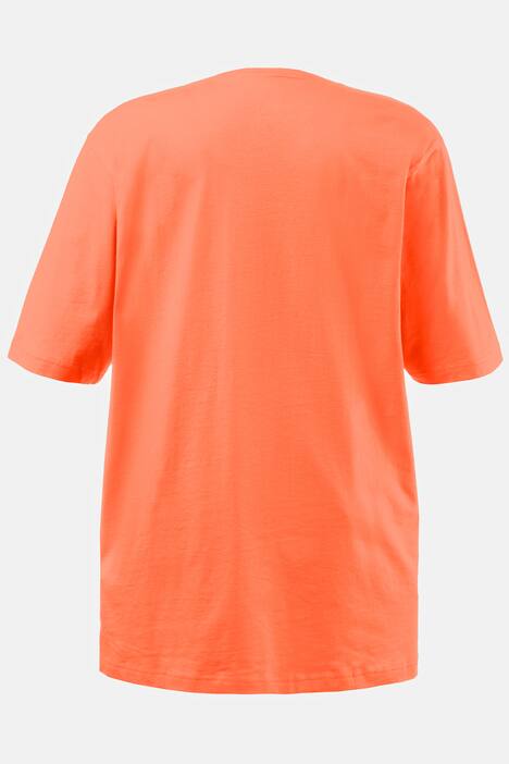 basic topp, v-ringad, relaxed fit, halv ärm, bomull