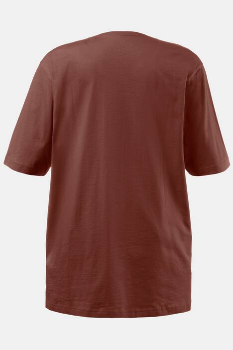 Relaxed Basic V-Neck Short Sleeve Cotton Tee