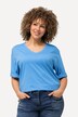 T-shirt coupe Relaxed Fit, décolleté en V et manches courtes